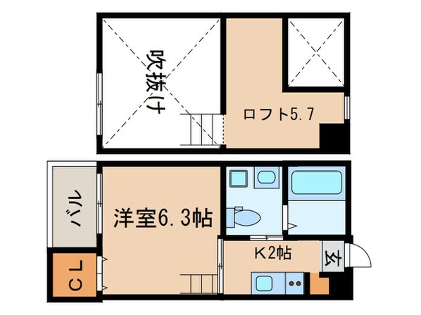 Ｋｏｈｉｍａｒｉ志賀本通の物件間取画像